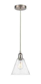 Edison LED Mini Pendant in Brushed Satin Nickel (405|616-1P-SN-GBC-84-LED)