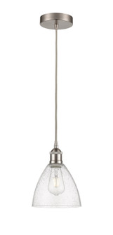 Edison One Light Mini Pendant in Brushed Satin Nickel (405|616-1P-SN-GBD-754)