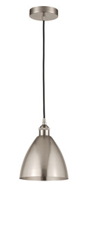 Edison One Light Mini Pendant in Brushed Satin Nickel (405|616-1P-SN-MBD-75-SN)