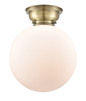 Franklin Restoration LED Flush Mount in Antique Brass (405|623-1F-AB-G201-12-LED)