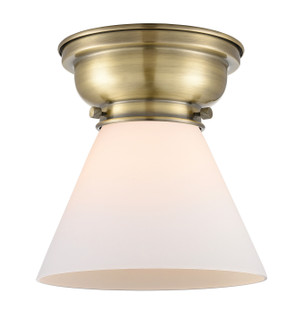 Franklin Restoration One Light Flush Mount in Antique Brass (405|623-1F-AB-G41)
