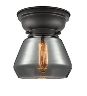 Franklin Restoration One Light Flush Mount in Matte Black (405|623-1F-BK-G173)