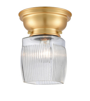 Franklin Restoration One Light Flush Mount in Satin Gold (405|623-1F-SG-G302)