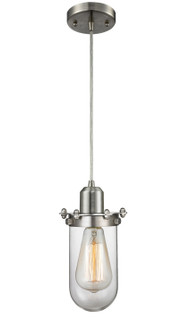 Austere One Light Mini Pendant in Brushed Satin Nickel (405|900-1P-SN-CE231-SN-CL)