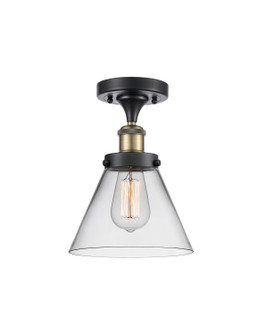 Ballston Urban One Light Semi-Flush Mount in Black Antique Brass (405|916-1C-BAB-G42)