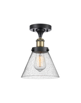 Ballston Urban One Light Semi-Flush Mount in Black Antique Brass (405|916-1C-BAB-G44)