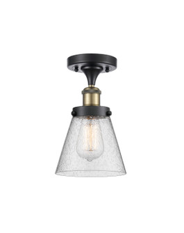 Ballston Urban One Light Semi-Flush Mount in Black Antique Brass (405|916-1C-BAB-G64)