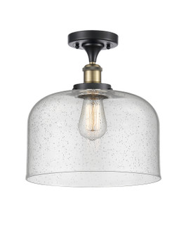 Ballston Urban One Light Semi-Flush Mount in Black Antique Brass (405|916-1C-BAB-G74-L)