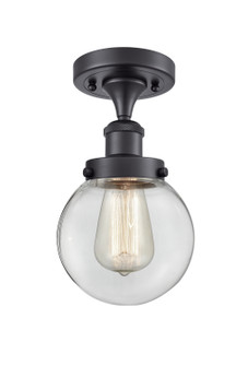 Ballston Urban LED Semi-Flush Mount in Matte Black (405|916-1C-BK-G202-6-LED)