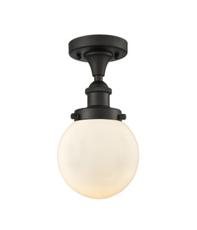 Ballston Urban One Light Semi-Flush Mount in Oil Rubbed Bronze (405|916-1C-OB-G201-6)