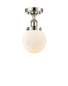 Ballston Urban LED Semi-Flush Mount in Polished Nickel (405|916-1C-PN-G201-6-LED)