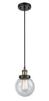 Ballston Urban One Light Mini Pendant in Black Antique Brass (405|916-1P-BAB-G204-6)