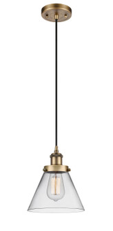 Ballston Urban LED Mini Pendant in Brushed Brass (405|916-1P-BB-G42-LED)