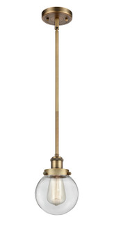 Ballston Urban LED Mini Pendant in Brushed Brass (405|916-1S-BB-G202-6-LED)