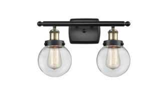 Ballston Urban Two Light Bath Vanity in Black Antique Brass (405|916-2W-BAB-G202-6)