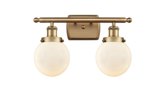 Ballston Urban Two Light Bath Vanity in Brushed Brass (405|916-2W-BB-G201-6)