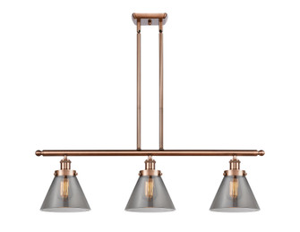 Ballston Urban Three Light Island Pendant in Antique Copper (405|916-3I-AC-G43)