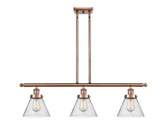 Ballston Urban Three Light Island Pendant in Antique Copper (405|916-3I-AC-G44)