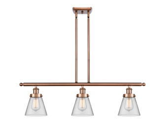 Ballston Urban Three Light Island Pendant in Antique Copper (405|916-3I-AC-G62)