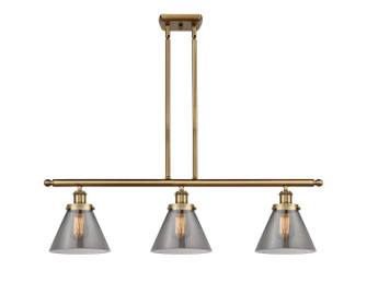 Ballston Urban Three Light Island Pendant in Brushed Brass (405|916-3I-BB-G43)