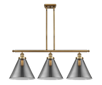 Ballston Urban Three Light Island Pendant in Brushed Brass (405|916-3I-BB-G43-L)