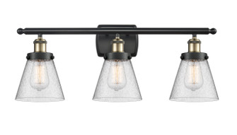 Ballston Urban Three Light Bath Vanity in Black Antique Brass (405|916-3W-BAB-G64)