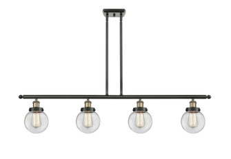 Ballston Urban LED Island Pendant in Black Antique Brass (405|916-4I-BAB-G202-6-LED)