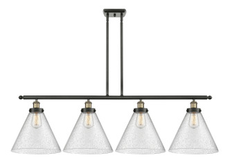 Ballston Urban Four Light Island Pendant in Black Antique Brass (405|916-4I-BAB-G44-L)