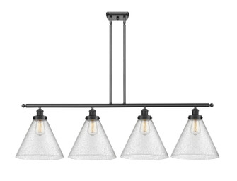 Ballston Urban Four Light Island Pendant in Matte Black (405|916-4I-BK-G44-L)