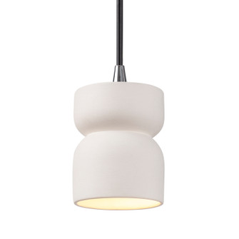 Radiance One Light Pendant in Bisque (102|CER-6500-BIS-CROM-BKCD)