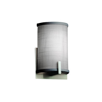 Textile One Light Wall Sconce in Brushed Nickel (102|FAB-5531-GRAY-NCKL)