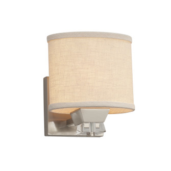 Textile One Light Wall Sconce in Brushed Nickel (102|FAB-8471-30-CREM-NCKL)