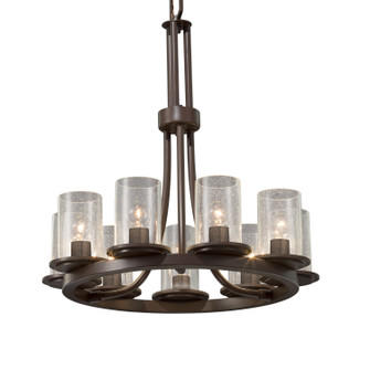 Fusion Nine Light Chandelier in Dark Bronze (102|FSN-8766-10-SEED-DBRZ)