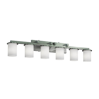 Fusion Six Light Bath Bar in Brushed Nickel (102|FSN-8786-10-OPAL-NCKL)