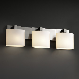 Fusion Three Light Bath Bar in Brushed Nickel (102|FSN-8923-30-OPAL-NCKL)