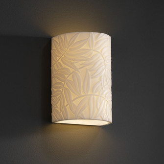 Porcelina One Light Outdoor Wall Sconce in Faux Porcelain Resin (102|PNA-0945W-BMBO)