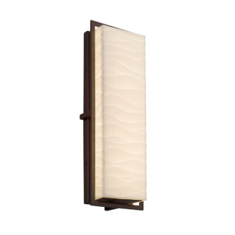 Porcelina LED Outdoor Wall Sconce in Dark Bronze (102|PNA-7564W-WAVE-DBRZ)