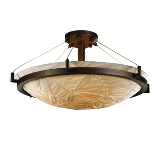 Porcelina Six Light Semi-Flush Mount in Dark Bronze (102|PNA-9682-35-BMBO-DBRZ)