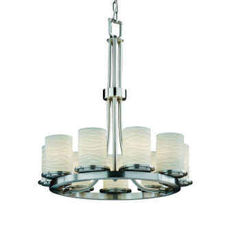 Limoges Nine Light Chandelier in Brushed Nickel (102|POR-8766-10-WAVE-NCKL)