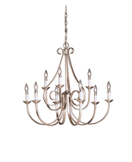 Dover Nine Light Chandelier in Brushed Nickel (12|2031NI)