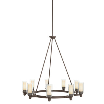 Circolo Nine Light Chandelier in Olde Bronze (12|2346OZ)