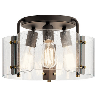 Thoreau Three Light Semi Flush Mount in Olde Bronze (12|42954OZ)