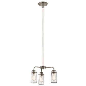 Braelyn Three Light Chandelier/Semi Flush in Classic Pewter (12|43057CLP)