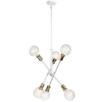 Armstrong Six Light Chandelier in White (12|43095WH)