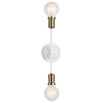 Armstrong Two Light Wall Sconce in White (12|43195WH)
