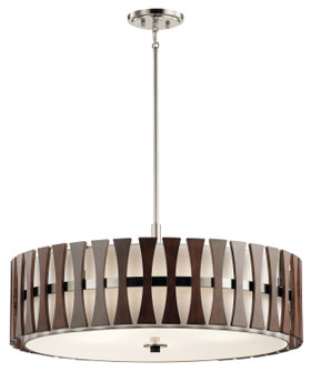 Cirus Five Light Pendant/Semi Flush in Auburn Stained Finish (12|43754AUB)