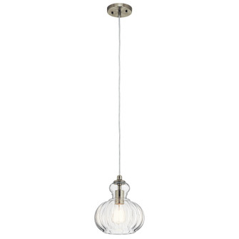 Riviera One Light Mini Pendant in Brushed Nickel (12|43956NI)