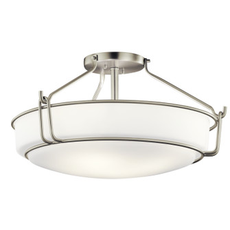 Alkire Four Light Semi Flush Mount in Brushed Nickel (12|44086NI)