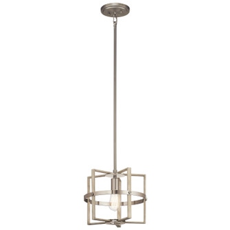 Peyton One Light Pendant in White Washed Wood (12|44291WWW)
