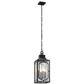 Bay Village Four Light Outdoor Pendant in Weathered Zinc (12|49933WZC)